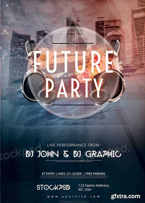 Future Party V7 PSD Flyer