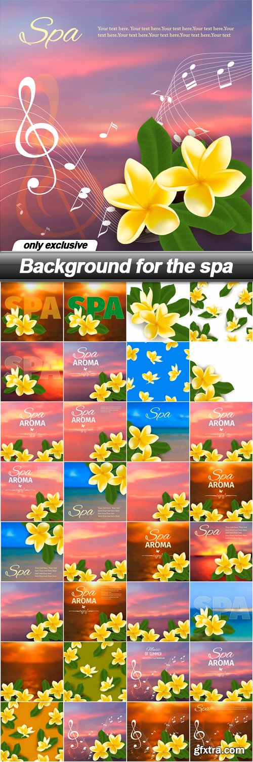 Background for the spa - 33 EPS