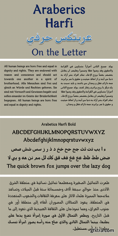 Arabetics Harfi Font Family