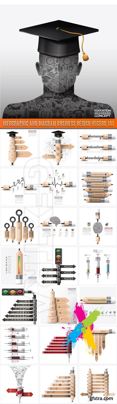 Infographic and diagram business design vector 101