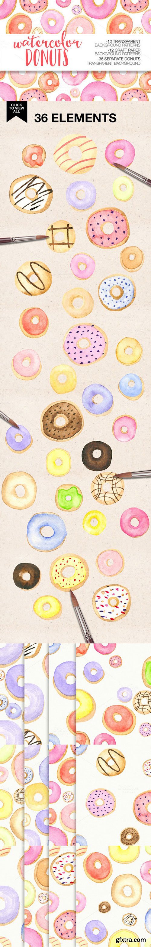 CM - WATERCOLOR DONUTS 867007