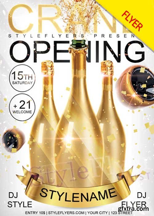 Grand Opening V9 PSD Flyer Template