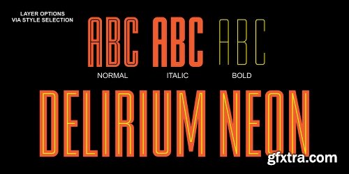 FTY DELIRIUM Font Family - 6 Fonts