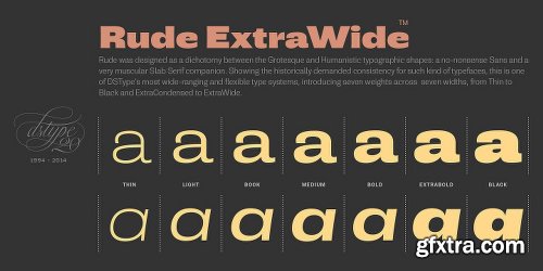 Rude Font Family - 14 Fonts