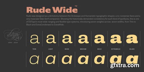 Rude Font Family - 14 Fonts