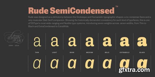 Rude Font Family - 14 Fonts