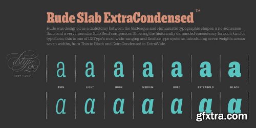 Rude Font Family - 14 Fonts