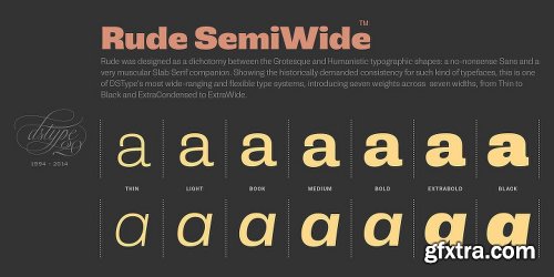 Rude Font Family - 14 Fonts