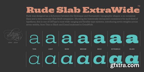 Rude Font Family - 14 Fonts