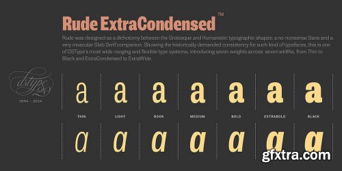 Rude Font Family - 14 Fonts