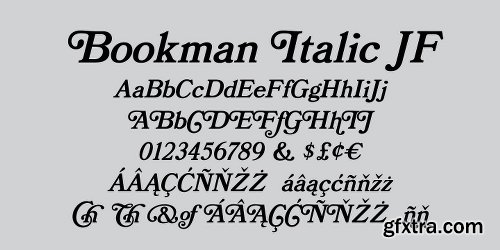 Bookman JF Pro Font Family - 2 Fonts