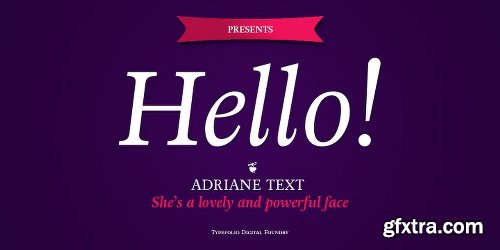 Adriane Text Font Family - 4 Fonts