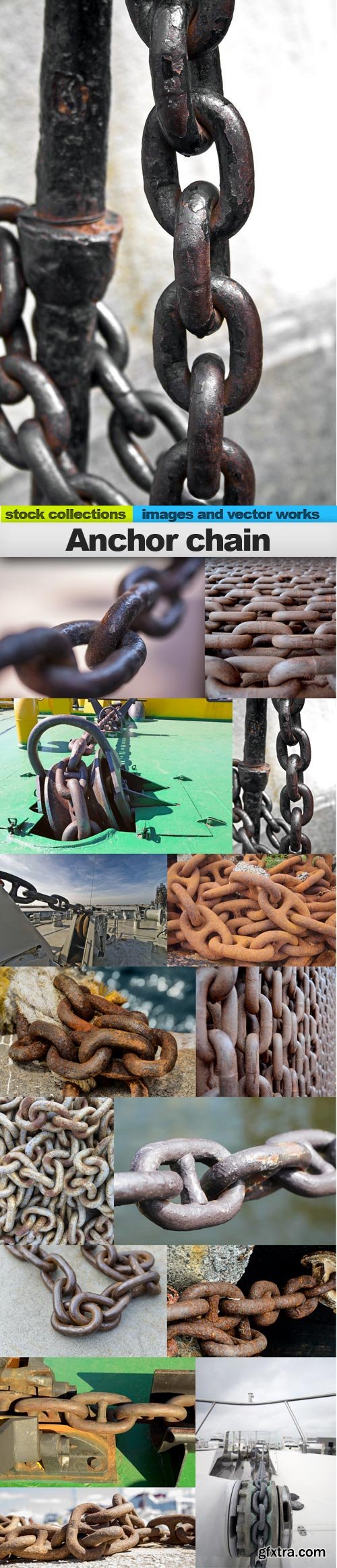 Anchor chain, 15 x UHQ JPEG