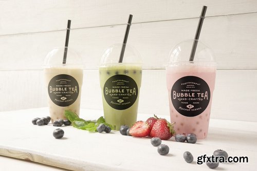 Bubble tea Coctail mockup