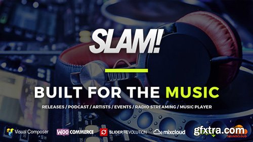 ThemeForest - SLAM! v3.3 - Music Band, Musician and Dj WordPress Theme - 3646671