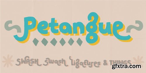 Petangue Font Family - 2 Fonts