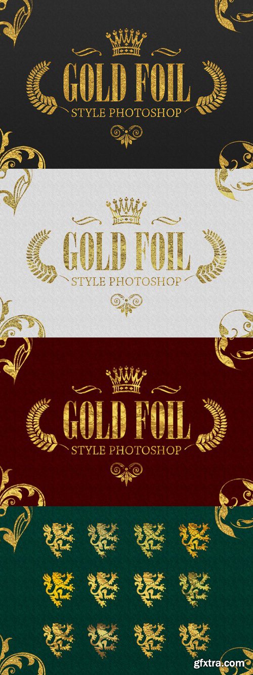 CM - 36 Gold Foil Style Photoshop 898562