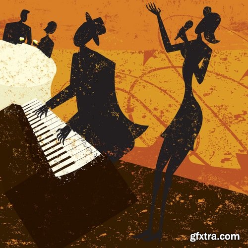 Artist Collection singer soloist song music poster a vector image 25 EPS