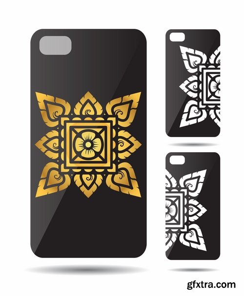 Collection Cover for mobile phone case bag a tablet a vector image 25 EPS