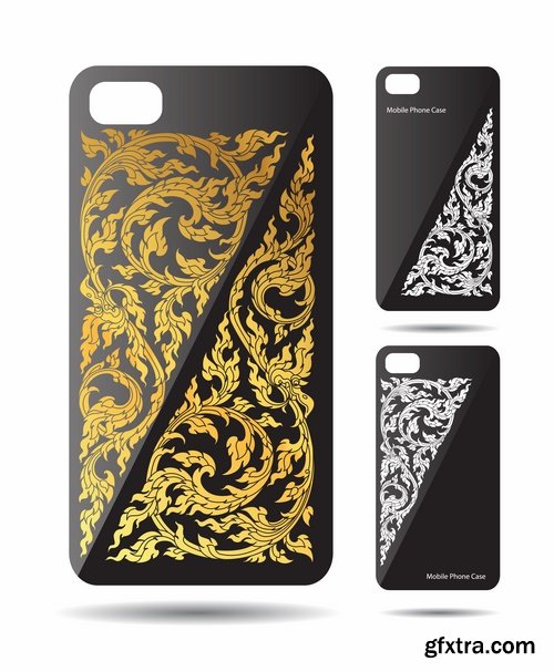 Collection Cover for mobile phone case bag a tablet a vector image 25 EPS