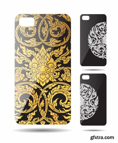 Collection Cover for mobile phone case bag a tablet a vector image 25 EPS