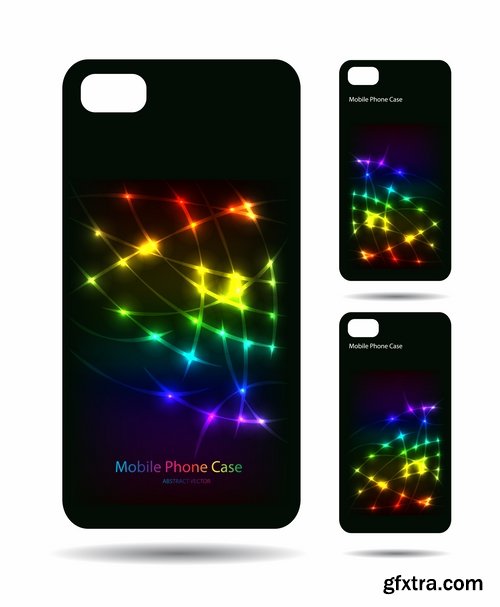 Collection Cover for mobile phone case bag a tablet a vector image 25 EPS