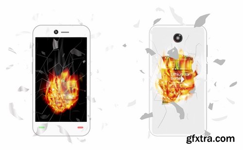 Collection Cover for mobile phone case bag a tablet a vector image 25 EPS