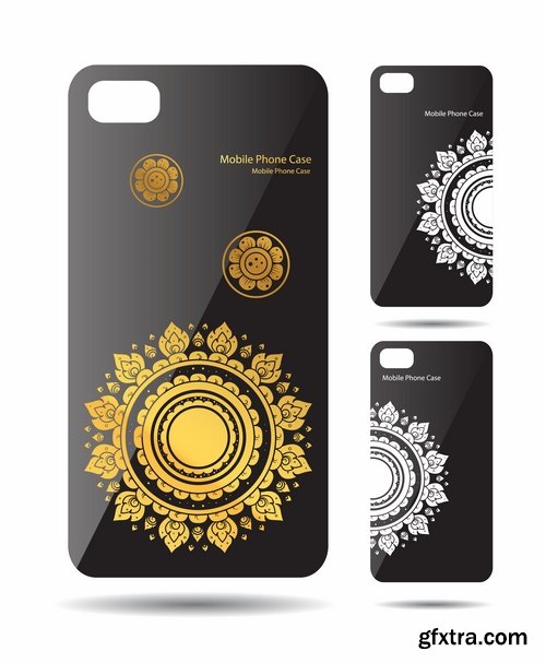 Collection Cover for mobile phone case bag a tablet a vector image 25 EPS