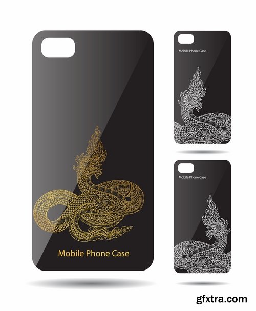 Collection Cover for mobile phone case bag a tablet a vector image 25 EPS