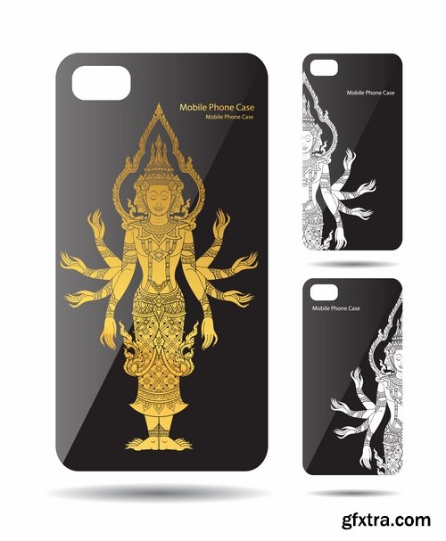 Collection Cover for mobile phone case bag a tablet a vector image 25 EPS