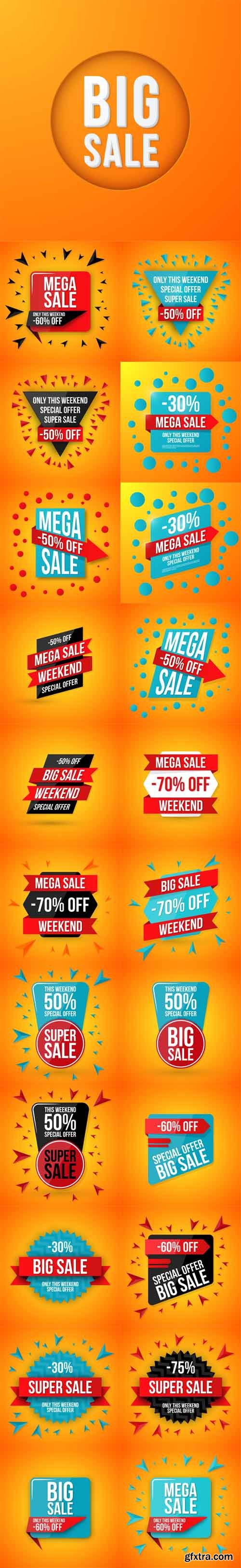 Vector Set - Big Sale Banners