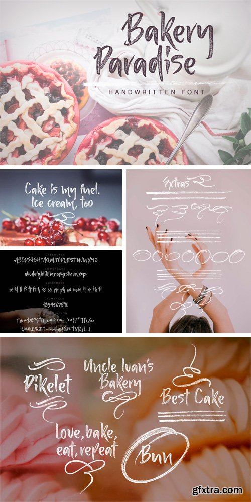 CM 892756 - Bakery Paradise Handwritten Font