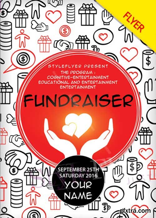 Fundraiser V2 PSD Flyer Template