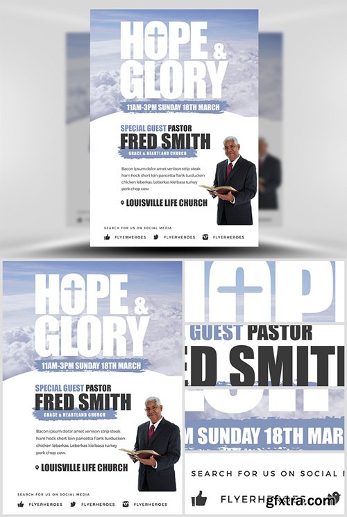 Hope And Glory Flyer Template