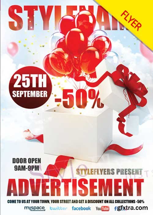 Advertisement V5 PSD Flyer Template