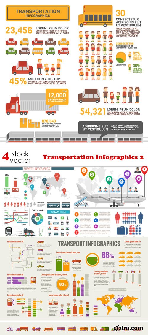 Vectors - Transportation Infographics 2