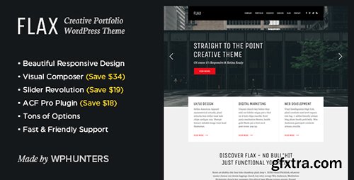 ThemeForest - Flax v1.3.5 - A Multi-Purpose Portfolio WordPress Theme - 13066856