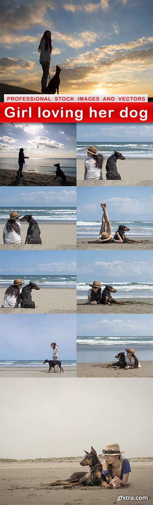 Girl loving her dog - 10 UHQ JPEG