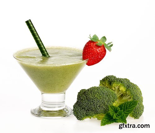 Healthy Fruit and Vegetable Smoothies - 18xUHQ JPEG