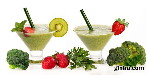 Healthy Fruit and Vegetable Smoothies - 18xUHQ JPEG