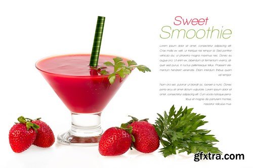 Healthy Fruit and Vegetable Smoothies - 18xUHQ JPEG