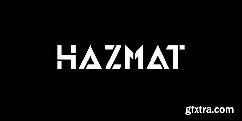 HAZMAT Font Family - 2 Fonts