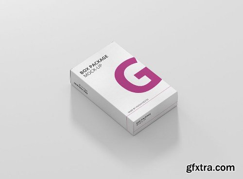 Package Box Mock-Up - Flat Rectangle