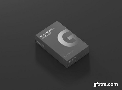 Package Box Mock-Up - Flat Rectangle