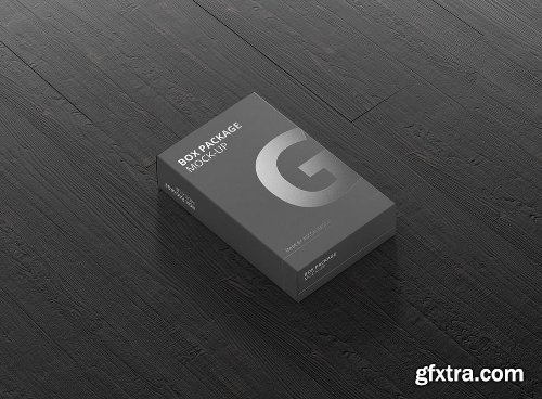 Package Box Mock-Up - Flat Rectangle