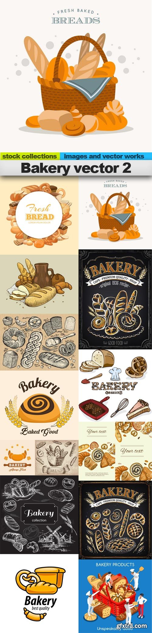 Bakery vector 2, 15 x EPS