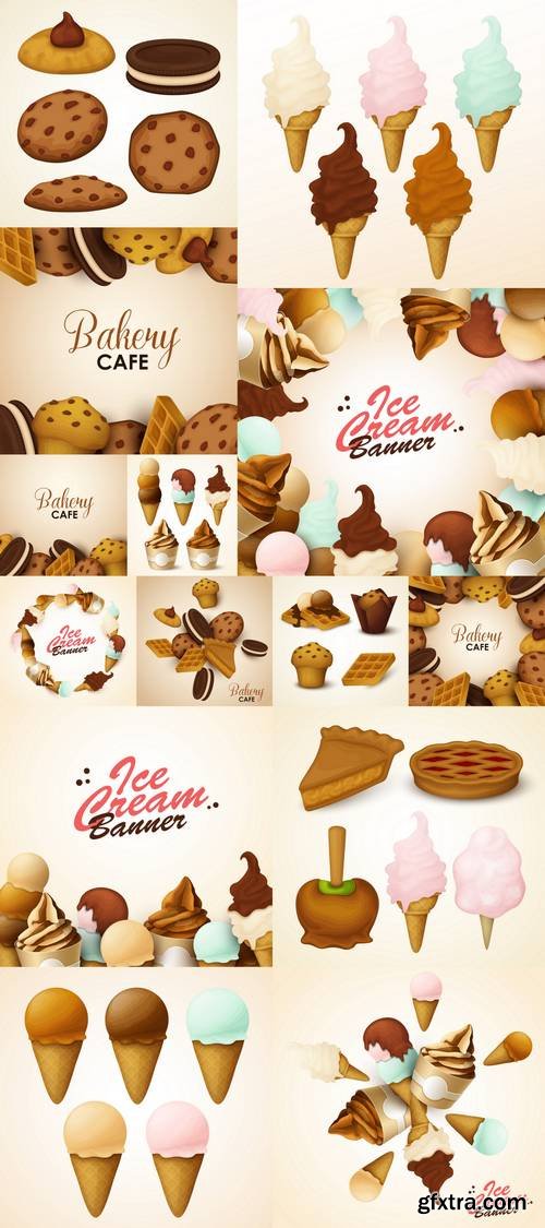 Ice Cream &amp; Bakery Backgrounds