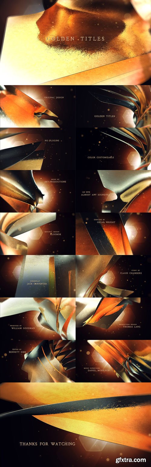 Videohive - Golden Titles - 17915387