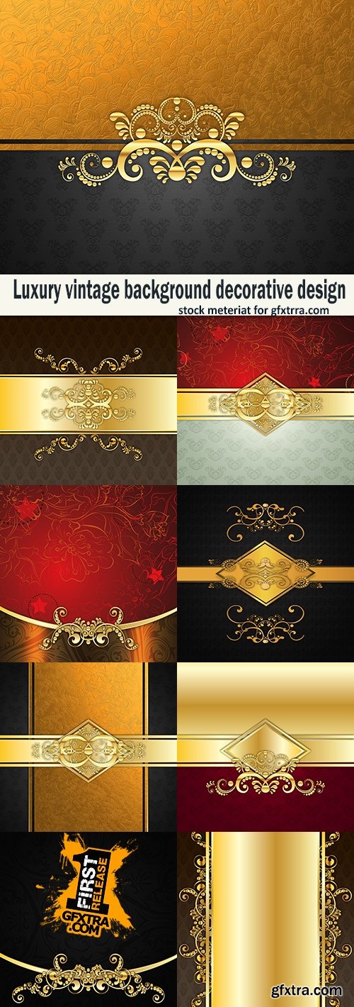 Luxury vintage background decorative design