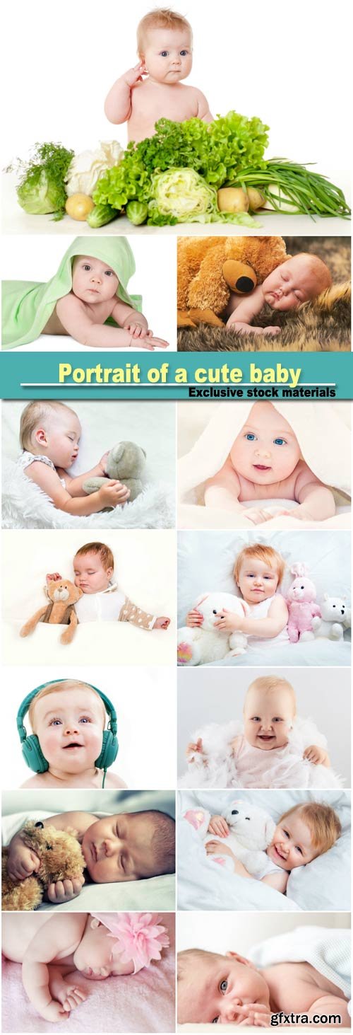 Portrait of a cute baby